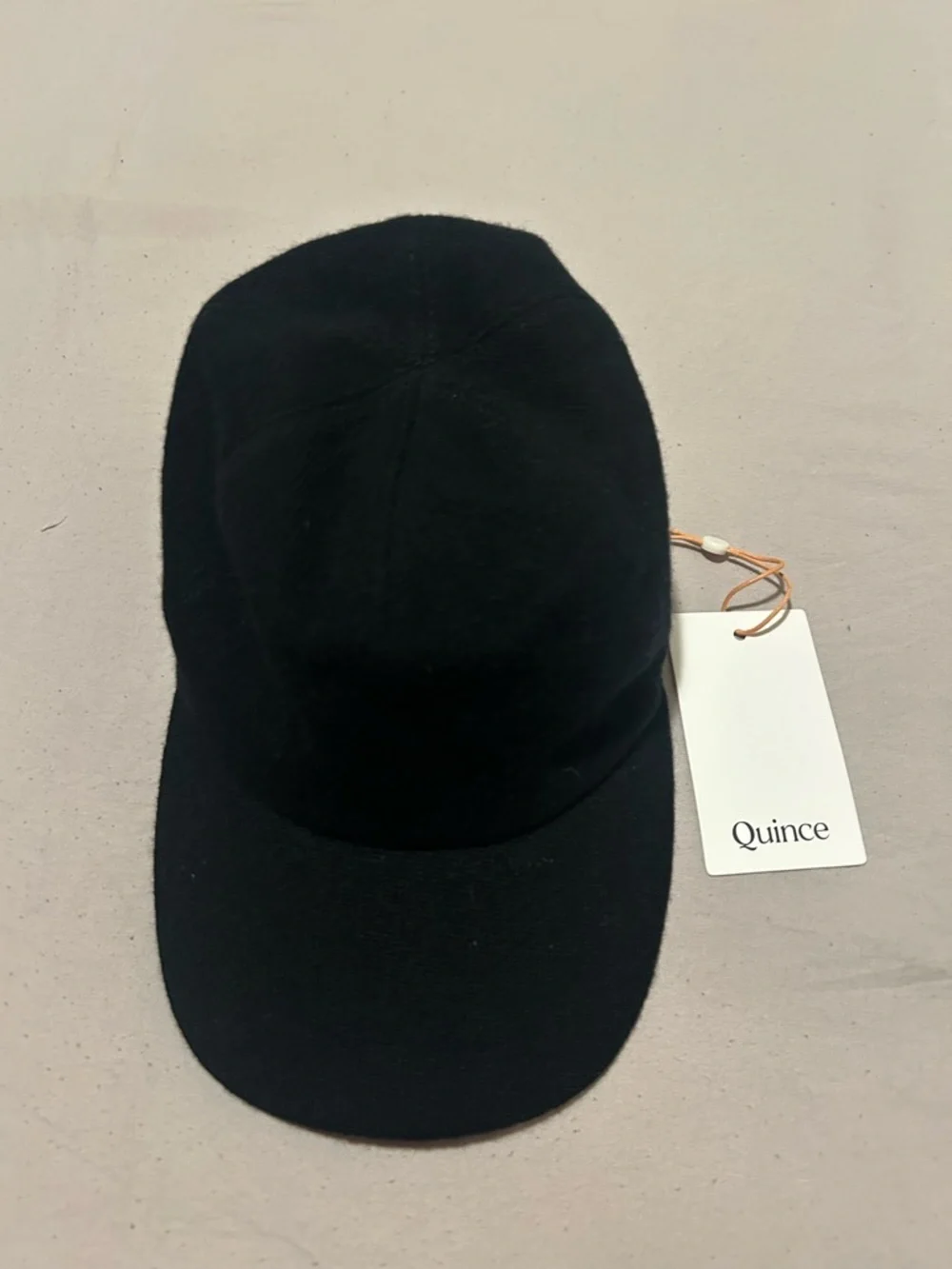 Quince Men's Black Baseball Cap with Minimal Profile